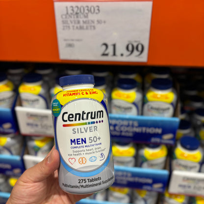 [미국직배송] 센트룸 실버 맨 50+ 멀티비타민 면역 강화 275정 (얼바인 코스트코 정품)