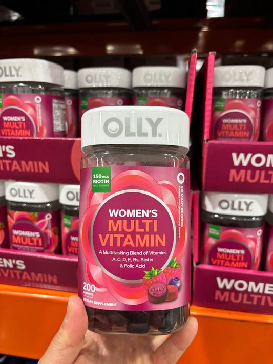 [미국직배송] 올리(OLLY) 여성용 멀티비타민 구미 항산화 에너지 200정 (얼바인 코스트코 정품)