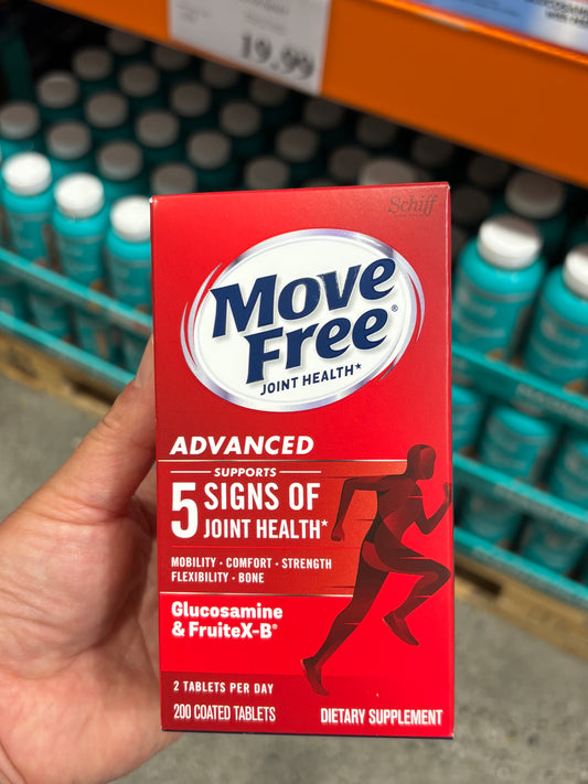 [미국직배송] 쉬프 무브프리 어드밴스드 관절 영양제 200정 (글루코사민 콘드로이친 / 얼바인 코스트코 정품)